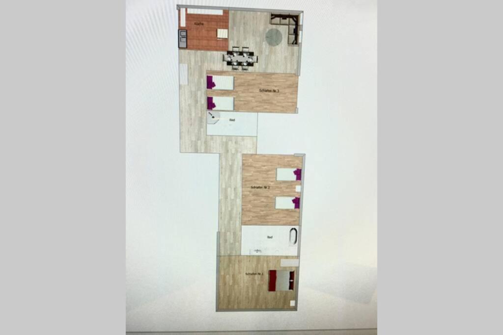 120 Qm -3 Schlafzimmer-2 Baeder- Fuer 7 Gaeste Appartement