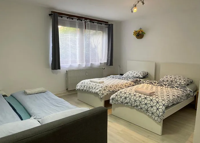 Near Düsseldorf Fair Messe, 2-bedroom apartment with nice Terrace&big Garden