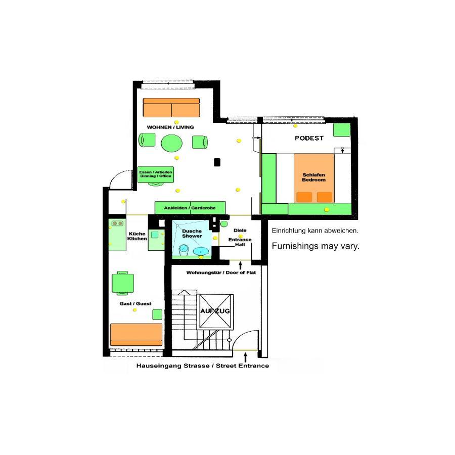 City-apartment 65qm 2-schlafzimmer Wlan Nichtraucher Parken Appartement