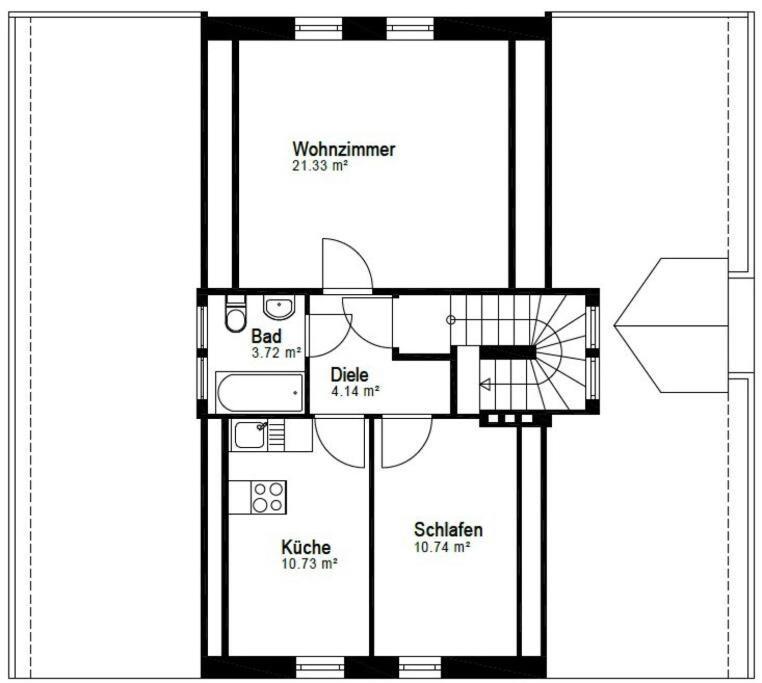 Ruhige 3 Gut Angebunden Apartment *