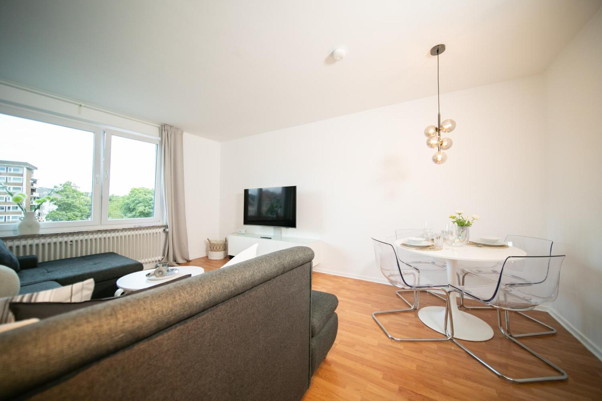 Bright - Zentral Mit Kueche - 65 Sqm - Messe Apartment Dusseldorf